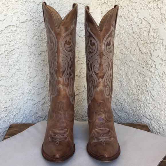 Shyanne Leather Western Cowboy Boots 9 - Picture 3 of 17